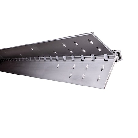 Global Door Controls 95 in. Heavy Duty Full Mortise Continuous Door Hinge in Aluminum THY-1195CFMHD-AL