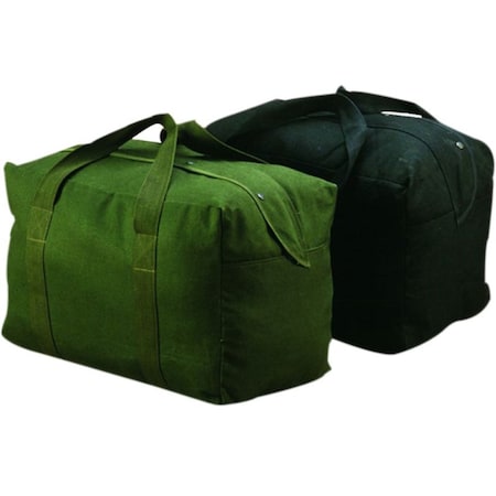 Texsport Parachute Bag, Canvas, Cotton, Black, 24 in x 15 in x 13 in 11860