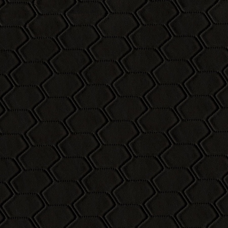 Seamtec Premium Patterned Vinyl, Faux Quilted Pattern, Home Dcor, Marine, Black Sample SEAMGDGEOQ9009M9X9