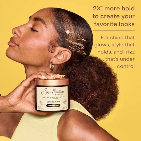 Shea Moisture Jamaican Black Castor Oil Strong Hold Styling Gel, 15 Ounce, 12PK 68682153