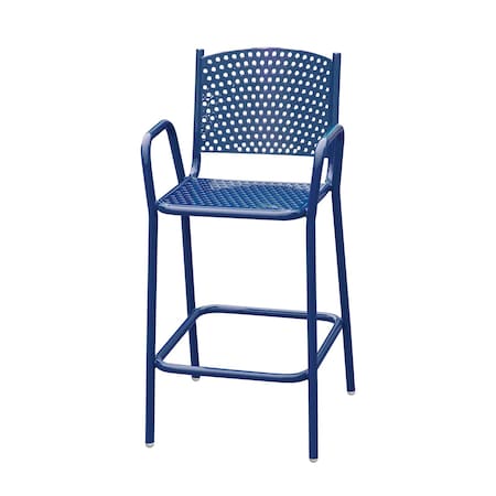 Leisure Craft 42" Tall Bar Height Perforated Chair, Navy C2-PERF-NAVY