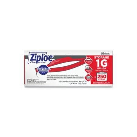 Ziploc Double Zipper Storage Bag, 1 gal, 250/Box 889-682257