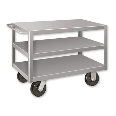 Pucel Extra Heavy Duty Shop Truck, 72 in W x 28 in D x 36 in H, Gray ET-2872-3P