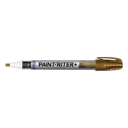 Markal Paint Marker, Medium Tip, Gold Color Family, Paint 96972