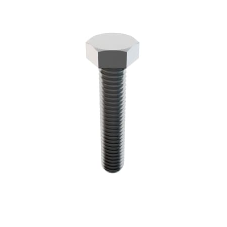 Zoro Select Not Graded, 5/16"-18 Hex Head Cap Screw, Plain Stainless Steel, 1-5/8 in L, 50 PK 1-HF-31C-162