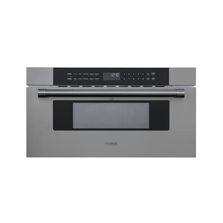 Koolmore Reserve 30 in. Stainless-Steel Microwave Drawer, 1.2 cu. ft. Capacity in Black KM-MD30-BSS