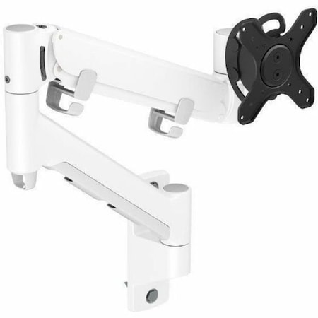 Atdec heavy duty wall mount, dynamic arm, spring assisted mount, suits flat monitor screens up to AWMS-HXW-W