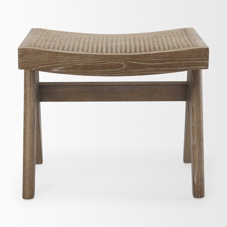 Homeroots 22in Brown Solid Wood Bench 732381