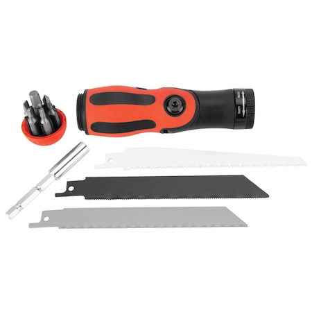 Performance Tool 2-in-1 Saw Bit Driver, Multi-Function Tool, Dual Handle, Reciprocating Blades W729