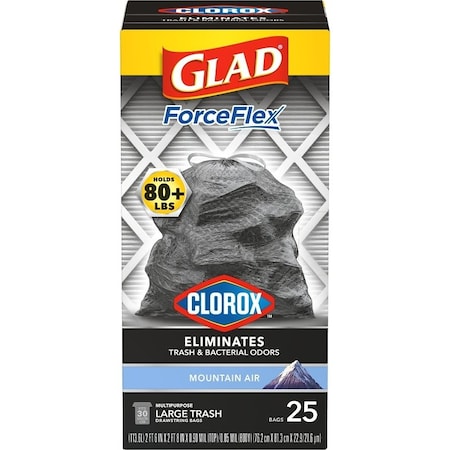 Glad Trash Bag Mntar 30G 25Pk 79310
