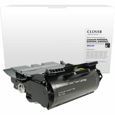 Clover Imaging Group CIG Reman High Yield Toner, Alt for Lexmark 64015HA, X644H11A 200222P