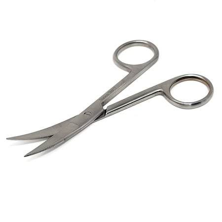 A2Z Scilab Lab Scissors 4.5 inches Sharp/Sharp Curved Blades, Stainless Steel A2Z-ZR-110S