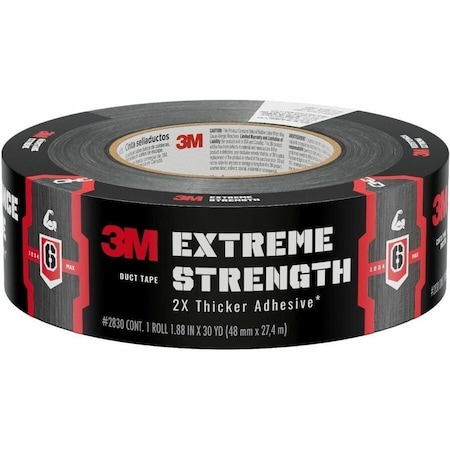 3M Extreme Hold 1.88 in. W X 35 yd L Black Duct Tape 2830