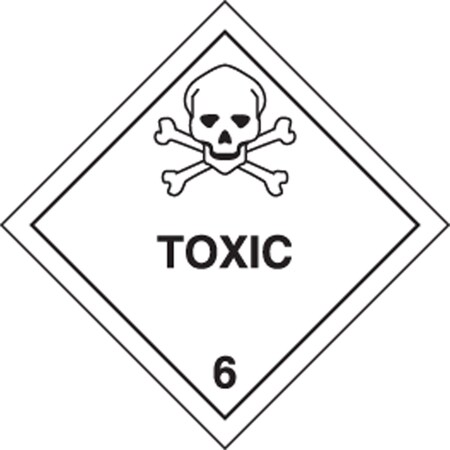 Accuform DOT SHIPPING LABELS HAZARD CLASS 6 MSL606EV5