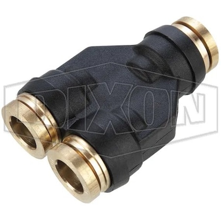 Dixon Legris by Push-In Wye-Union, 3/8 in Nominal, Tube, 250 psi Pressure, Composite, Domestic 31406000DOT