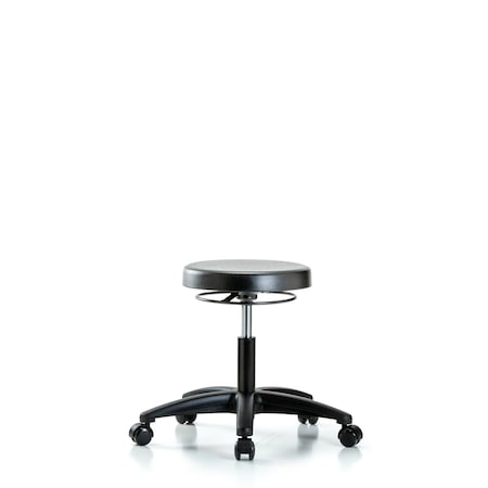 Blue Ridge Ergonomics Desk Stool, Poly, Casters BR-PDHSO-RG-RC
