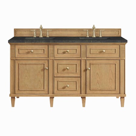 James Martin Vanities Lorelai 60" Double Vanity, Light Natural Oak, w/ 3 CM Phantome Eclos Top 424-V60D-LNO-3PHT