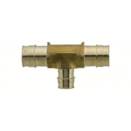 Uponor Tee, Brass, Barbed3/4in, 3/4in, 1in LF4707710