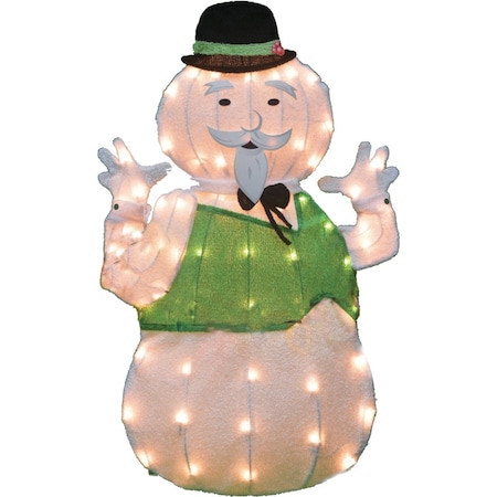 Rudolph 32'' LED 2D Sam The Snowman Holiday Yard Art 56409
