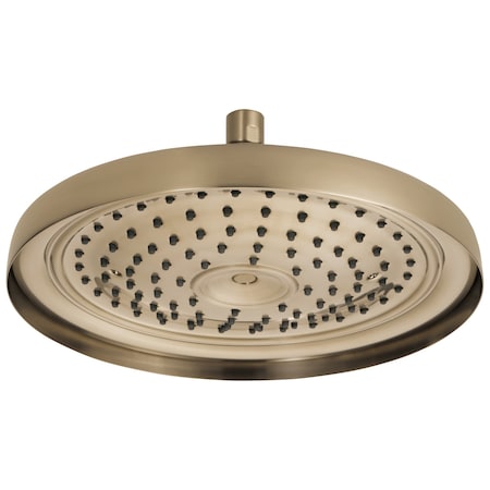 Brizo Essential Shower: 11 Classic Round Single-Function Raincan Shower Head - 2.5 GPM 83310-GL-2.5