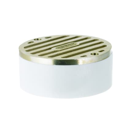 Nds 3 in. Satin Round Brass Drain Grate 909B