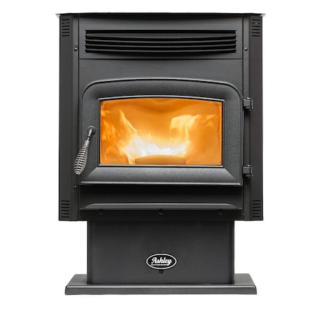 Us Stove Co ASHLEY AP5617-P Free-Standing Vented Pellet Stove, 24-3/4 in W, 24-3/8 in D, 32-7/8 in H AP5617-W