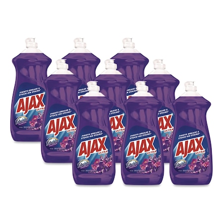 Ajax Dish Detergent, Fabuloso Lavender Scent, 28 oz Bottle, 9PK 61037540CT