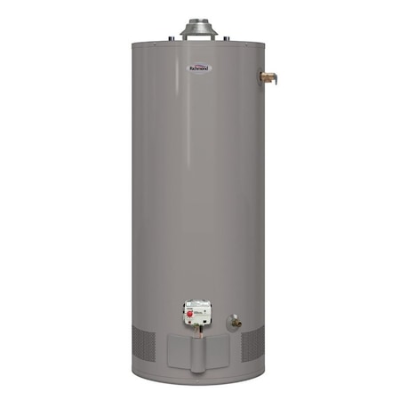 Richmond Essential Series Gas Water Heater, Liquid Propane, 40 gal Tank, 65 gph, 31000 Btuhr BTU 6G40S-31PF3