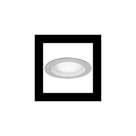 Nora Lighting 4" Frosted Flat Lens Shower Trim (Metal Ring) NS-26N