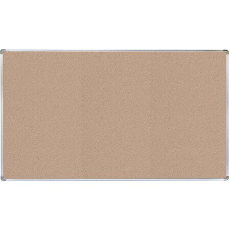 Aarco VIC Cork Bulletin Board with Euroframe Design 48"x72" Blanched Almond ERC4872186
