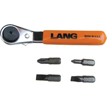 Lang Offset Ratcheting Screwdriver Bit Wrench Set - 5 Piece LNG-5370