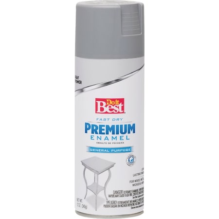 Do It Best Premium Enamel Gray 12 Oz. All-Purpose Spray Paint Primer 203493D