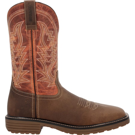 Durango Workhorse Work Boot, Tan Saddle And Rusty Blaze, Size 8 DDB0528