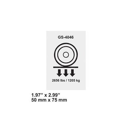 Genie REPLACEMENT DECAL, WHEEL LOAD 1305515GT