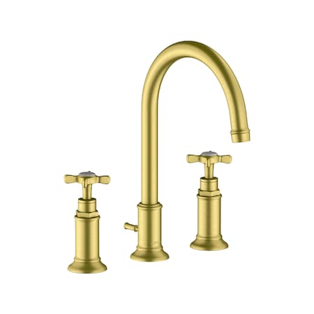 Axor Montreux Widespread Faucet 180 with Cross Handles and Pop-Up Drain, 1.2 GPM in Brushed Gold Optic 16513251