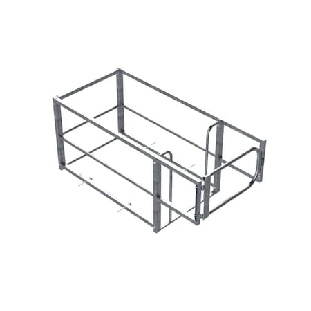 Safety Rail 36X76 4-Piece Hatchguard W/ 36in Gate, Galvanized 401157