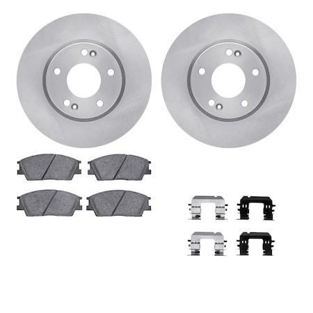 Dynamic Friction Co DFC Rotors with 5000 Advanced Brake Pads includes Hardware 6512-03000