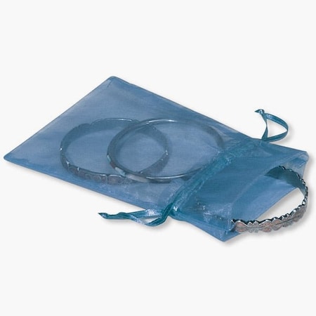Nashville Wraps Navy Blue Organza Favor Bags, 5x7, 10PK B95223