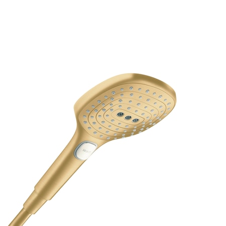 Hansgrohe Raindance Select E Handshower 120 3-Jet, 2.5 GPM in Brushed Gold Optic 26521251