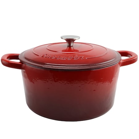 Crock-Pot Crock Pot Artisan 7 Quart Round Cast Iron Dutch Oven in Scarlet Red 69144.02