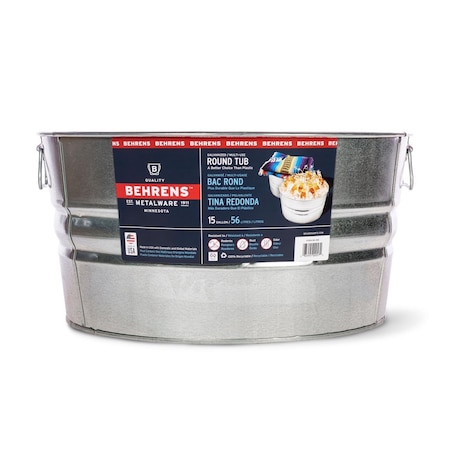 Behrens 15 gal Steel Tub Round 2GS