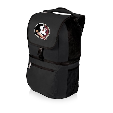 Picnic Time Family Of Brands NCAA Florida State Seminoles Zuma Backpack Cooler - Soft Cooler Backpack - Lunch Cooler, Black 634-00-175-174-0