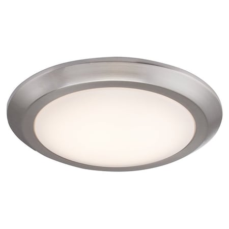 Boston Harbor Boston Harbor CL006AC1215-12 Ceiling Light Fixture, 120 V, LED Lamp, Brushed Nickel Fixture CL006AC1215-12