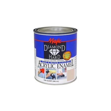 Majic Paints DiamondHard Enamel Paint, Gloss, Sandy Beige, 1 qt Can 8-1503-2