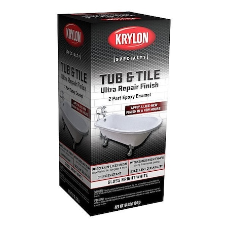 Krylon Epoxy Coating, White, Porcelain K04501007