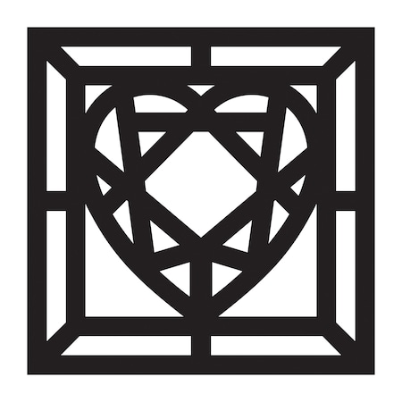 Roylco Stained Glass Heart Cardstock Frames, 24PK R52067