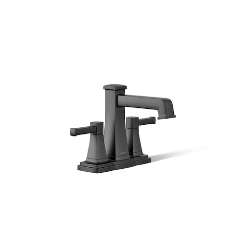Kohler Riff Centerset bathroom sink faucet, 1.2 gpm 27398-4-BL
