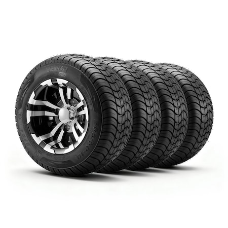 Vevor Golf Cart Wheels and Tires Set of 4 10" Fit Yamaha EZGO Club Car, 4PK 205/50-10