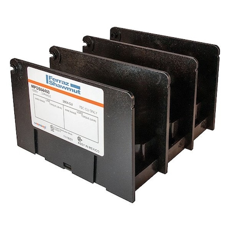 Mersen PowerDistributionBlock, 380A, 1000V, 3Poles MPDB66453