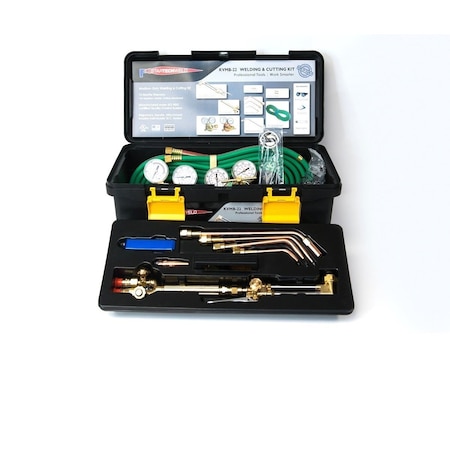 Star Tech Weld Oxy Acetylene Welding and Cutting Kit Medium Duty Oxygen Acetylene Torch Kit Victor Compatible VMD22